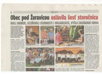 Napísali o nás - Obzor 27.9.2016 1.časť Napísali o nás - Obzor 27.9.2016 1.časť