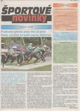 SMHL 2017 - Považskobystrické novinky 19.9.2017 SMHL 2017 - Považskobystrické novinky 19.9.2017